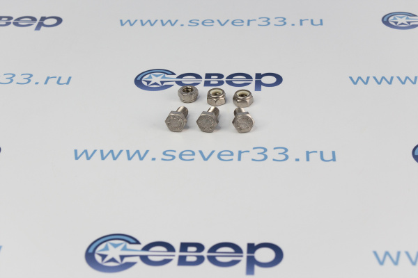 Крепеж для крестовин барабана EBI097 (винт М8x16, гайка, с правой резьбой) комплект3шт_2