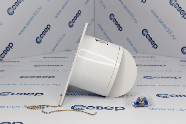 E 125 C-02, Вентилятор осевой с обратным клапаном и тяговым выключателем D 125_2e