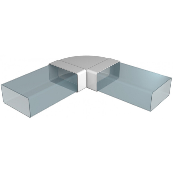 612КГП, Колено горизонтальное пластик 90°, 60х120_0