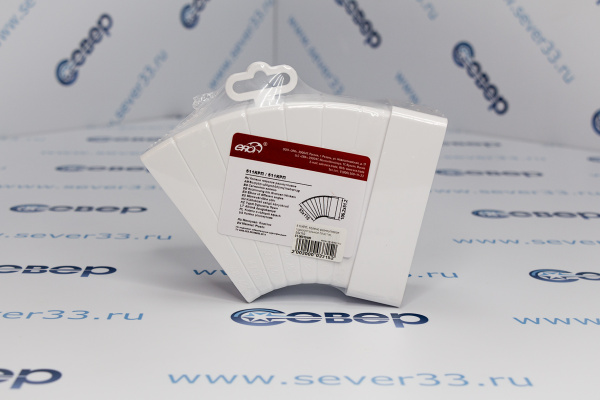 511КРП, Колено разноугловое горизонтальное пластик, 55х110_1e