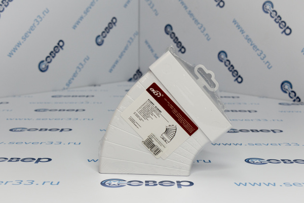 612КРП, Колено разноугловое горизонтальное пластик, 60х120_1e