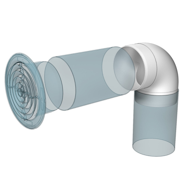 10ККП, Колено круглое пластик 90°, D100_0