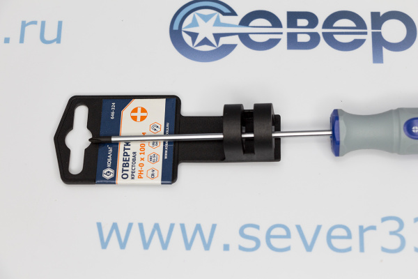 Отвертка Ultra Grip КОБАЛЬТ PH-0 х 100 мм_3e