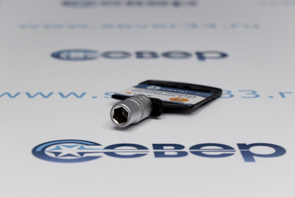 Головка торцевая КОБАЛЬТ 1_4, 7 мм, Cr-V_2