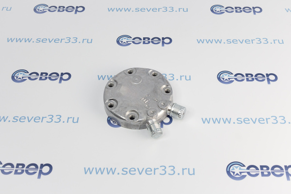 Крышка компрессора на Sanden 7Н RC-U0816, выходы - вертикальные, O-Ring, 34-16UNF, 78-14UNF._2
