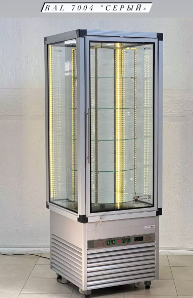 Вертикальная витрина Glacier Эмма с вращающейся экспозицией_2