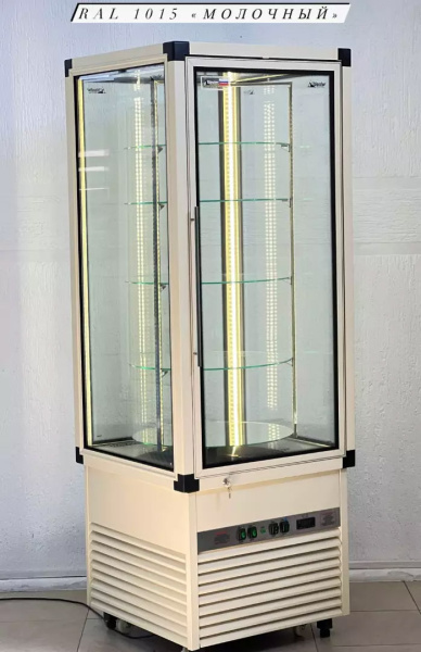 Вертикальная витрина Glacier Эмма с вращающейся экспозицией_3