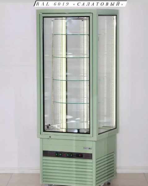 Вертикальная витрина Glacier Эмма с вращающейся экспозицией_4