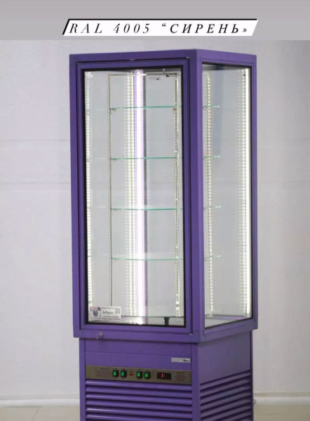 Вертикальная витрина Glacier Эмма с вращающейся экспозицией_5