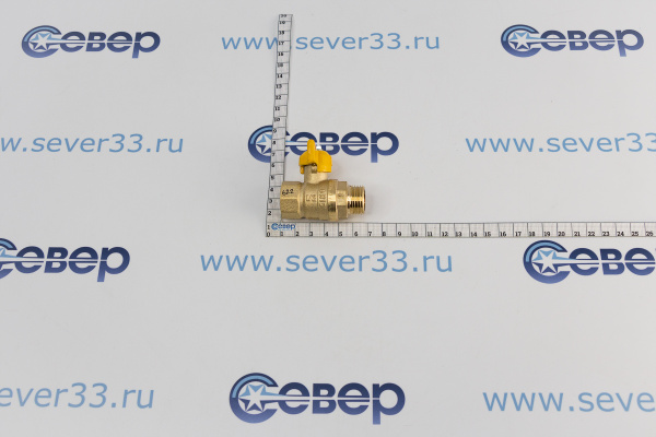 Кран шар. газ. 11Б27П (1.6МПа) Галлоп ДУ-15 гш (бабочка)_4