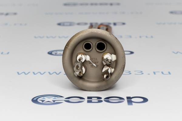 ТЭН RF 2000W(700+1300), медь, Ø64, М4, клеммы под винт М4, L325мм_1e