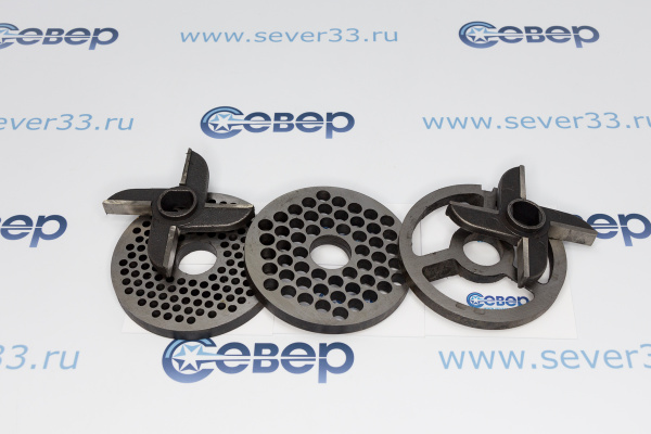 Комплект ножей для мясорубки МИМ-600 с буртом_2