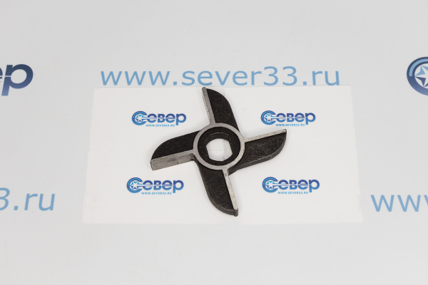 Нож двусторонний для мясорубки МИМ 600,632 без бурта_1
