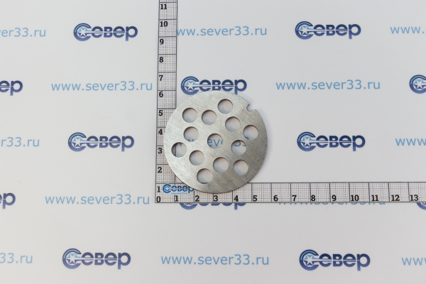 Решетка мясорубки Ротор круп. 8мм. D=54мм, толщина 3мм RT007_2