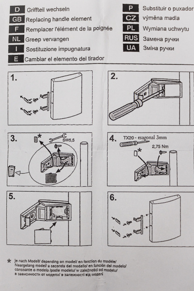 Кронштейн ручки хол-ка Либхер(серебро) комп. 2 шт_4