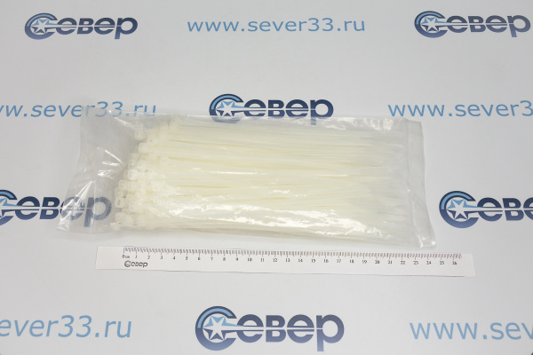 Стяжки нейлоновые 5x200 белый FORTISFLEX_2