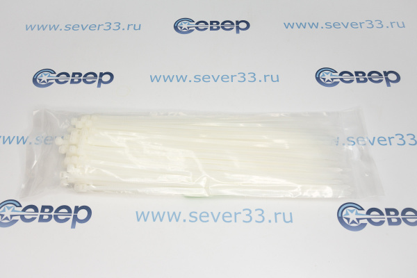 Стяжки нейлоновые 5x300 белый FORTISFLEX_2
