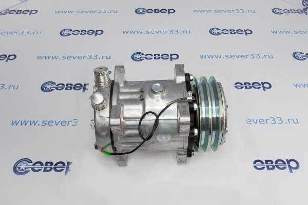 Компрессор кондиционера поршневой Sanden 7H15,12V,А2, RC-U0811 выходы вертикальные (O-ring) 34-78_3