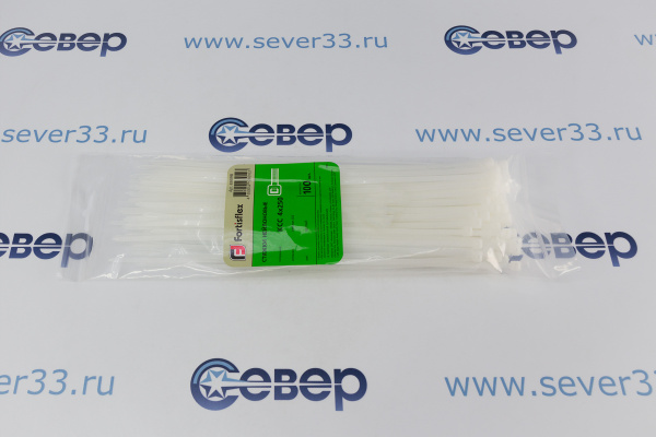 Стяжки нейлоновые 4x250 белый FORTISFLEX_2