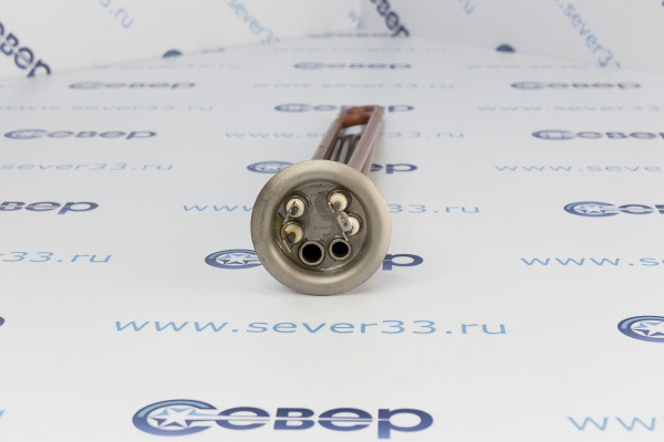 ТЭН RF 2500W(1000+1500), TW, медь, Ø64мм, М4, клеммы под разъем+под винт, Shuttle, L400мм_2