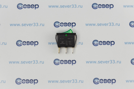 Переключатель KCD3 Pro Legend ON-OFF, 3 контакта, зеленая кнопка, подсветка PL2420 | Продажа, монтаж и обслуживание холодильного оборудования | Север33