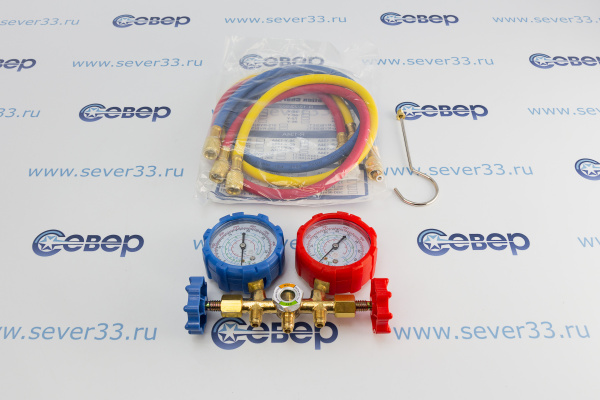 Коллектор двухвентильный CT-536 G (R-410A, R-22, R-134, R-404) с шланг. в компл._2