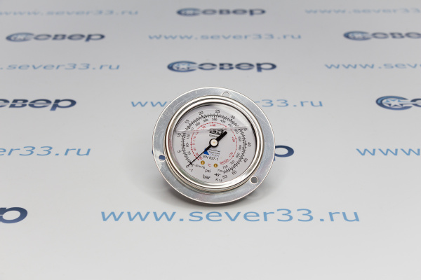 Манометр высокого давления с силиконом MS6F53 (R410, -45+60) 1_4 SAE_3