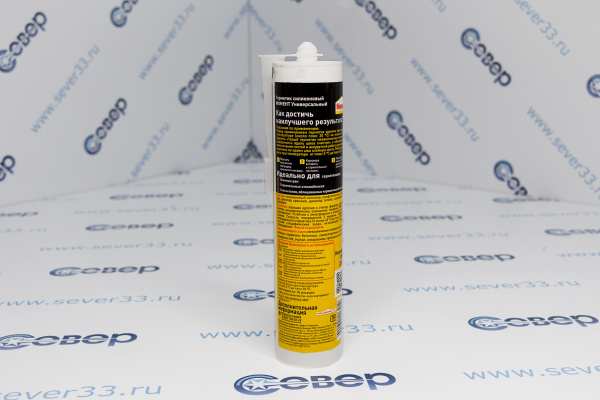 Герметик силиконовый Момент, универсальный, цвет белый, 280 мл_2