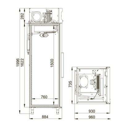 Шкаф холодильный Polair CB107-S (до -18°C) | Продажа, монтаж и обслуживание холодильного оборудования | Север33