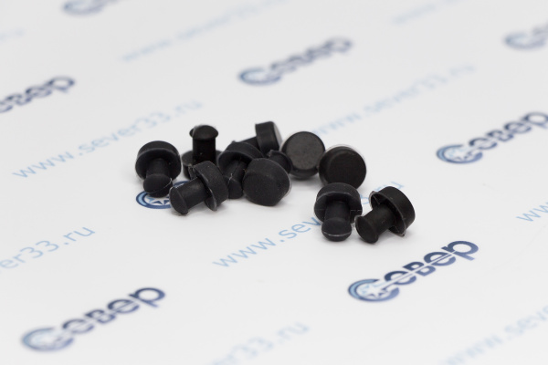 Набор резиновых опор (ножек) на чугунную решётку стола (10шт), плит GEFEST (Gas Line), L -12мм,_2ed