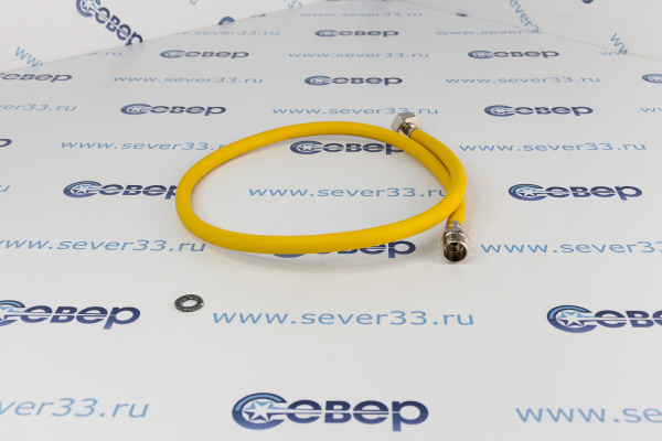 Подводка для газа полимерная 12 L-1,0 м гш (желтая)_3