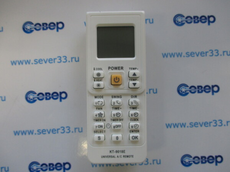 Пульт дистанционного управления универсальный для кондиционеров KT-9018Е | Продажа, монтаж и обслуживание холодильного оборудования | Север33