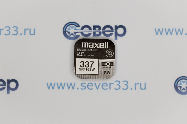 Элемент питания Maxell SR416SW (337) 1PC 0% Hg_2