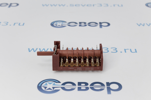 Переключатель плиты 800801, 83140103 10 поз. HANSA 250V 16A_3
