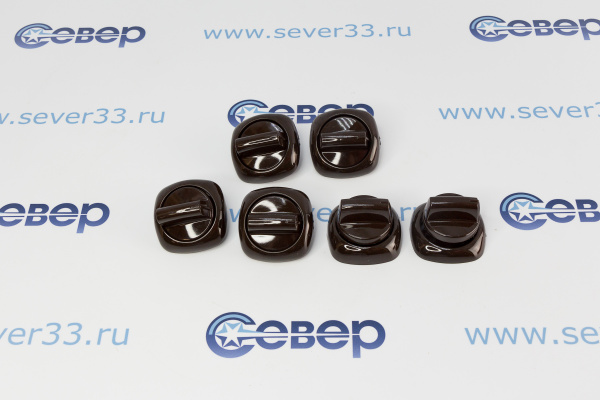 Комплект ручек для газовой плиты GEFEST мод. 6500 (коричневые)_2