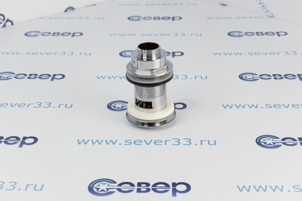 Донный клапан 1-14, 80мм,IDC, с переливом, Хромированный_3