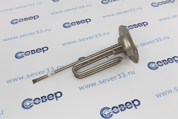 ТЭН для водонагревателя 1500 Вт. на фланце (нерж) D70120мм 5 отв. с анодом М8_3