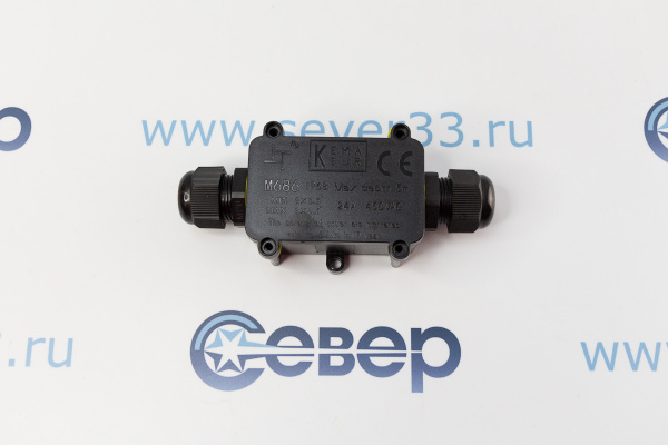 Короб распределительный FERON LD522 2 выхода с 4-х коннектором, 450V, 125x55x36_2