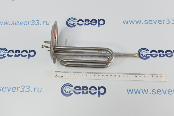 ТЭН 217548 1200 Вт. ов фланец (нерж ) D74105мм М4 _3