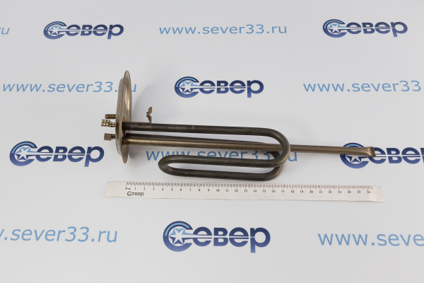 ТЭН 17609  1500 Вт. ов фланец  (нерж ) D74105мм М5_4
