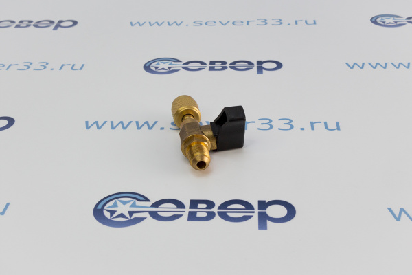 Переходник с R410 на R410 прямой с краном Value_4