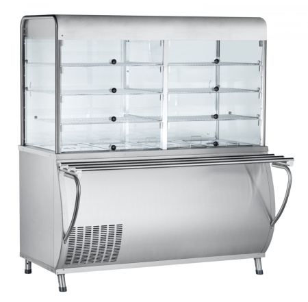 Прилавок-витрина для холодных закусок Abat ПВВ(Н)-70М-С-НШ | Продажа, монтаж и обслуживание холодильного оборудования | Север33