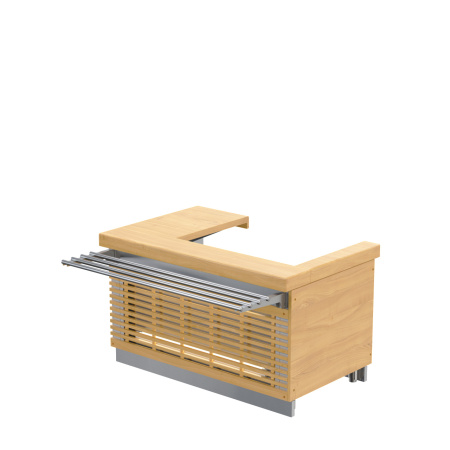 Кассовый стол с подлокотником Атеси КСП-1370-02 (левый/правый) | Продажа, монтаж и обслуживание холодильного оборудования | Север33