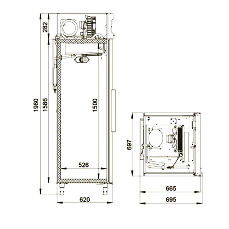 Шкаф холодильный Polair CB105-S (до -18°C) | Продажа, монтаж и обслуживание холодильного оборудования | Север33