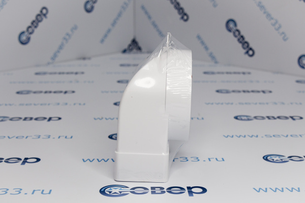 511СК10ФП, Соединитель угловой 90° пластик, плоского воздуховода с фланцевыми воздухораспределителям_2