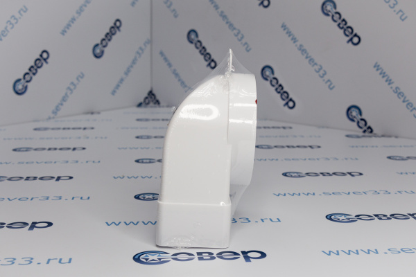 612СК10ФП, Соединитель угловой 90° пластик, плоского воздуховода с фланцевыми воздухораспределителям_2