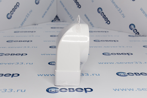 612СК10КП, Соединитель угловой 90°, плоского воздуховода с круглым пластик, 60х120_D100_2