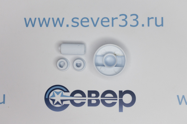 Ручка газового крана универсальная, белая_2