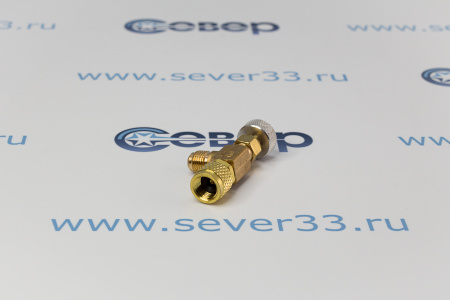 Вентиль с нажимом на ниппель FC-34B (HC-1223) гайка 5/16"(R410), штуцер 5/16" | Продажа, монтаж и обслуживание холодильного оборудования | Север33