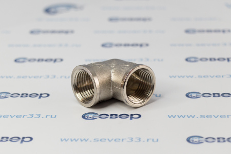 Угольник, латунь, внутренняя/внутренняя резьба 1/2"х90°, никель, RTP | Продажа, монтаж и обслуживание холодильного оборудования | Север33